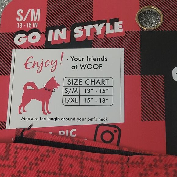 Woof Pet Bandana Official Cookie Tester Adjustable Neck Small-Medium Dog New OOS - Picture 6 of 9